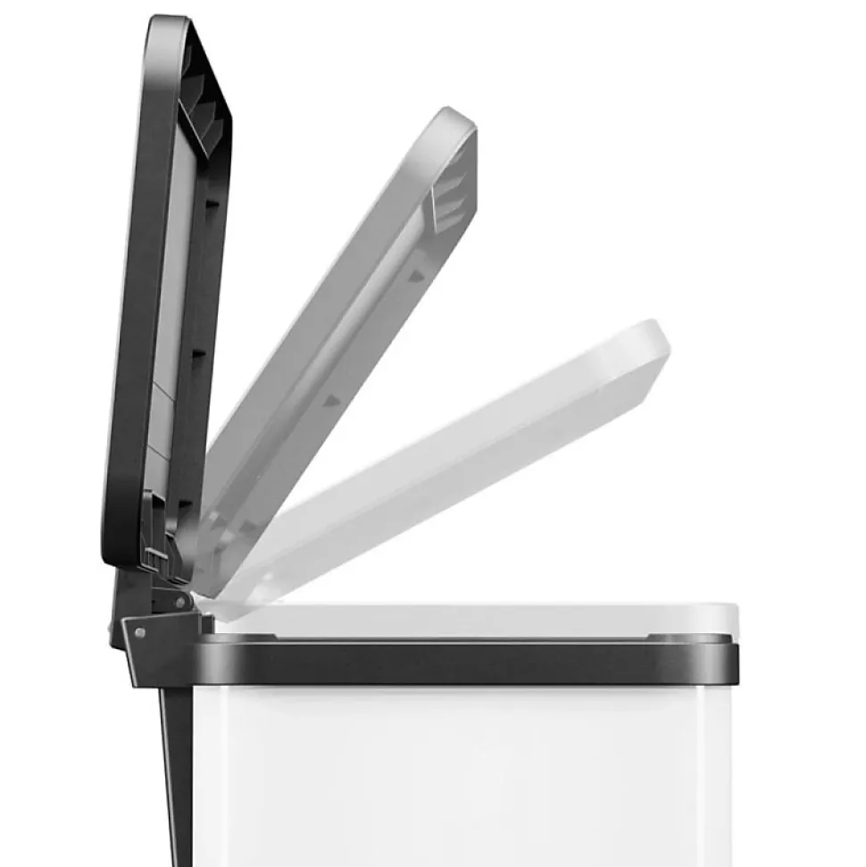 Hailo Poubelle à pédale Oko Duo Plus Taille L 17+9 L Blanc 0630 230