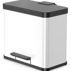 Hailo Poubelle à pédale Oko Trio Plus Taille L 3x9 L Blanc 0633 230
