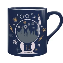 Harry Potter - Mug Noël motif/style ch'teau de Poudlard Blue/White (Taille unique)