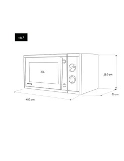 H.Koenig VIO7 - Four micro-ondes et grill