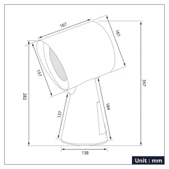 Hotte aspirante portable pose libre 2 vitesses recyclage blanc Hood to Go mini hotte CDB01PH Ciarra