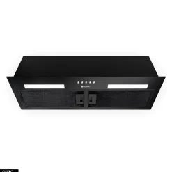 Hotte Casquette Aspirante Silencieuse - 80 cm - 330 m3/h - HADARIO - Noir