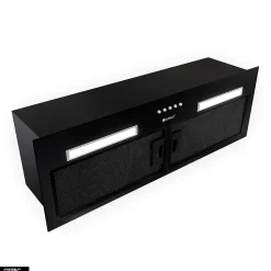 Hotte Casquette Aspirante Silencieuse - 80 cm - 330 m3/h - HADARIO - Noir