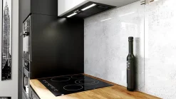 Hotte Casquette Aspirante Silencieuse - 60 cm - 320 m3/h - HADARIO - Noir