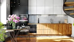 Hotte Casquette Aspirante Silencieuse - 60 cm - 320 m3/h - HADARIO - Noir