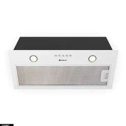 Hotte Casquette Aspirante Silencieuse - 60 cm - 320 m3/h - DELICO - Blanc