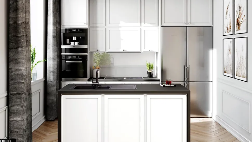 Hotte Casquette Aspirante Silencieuse - 80 cm - 565 m3/h - AGENDERO - Noir