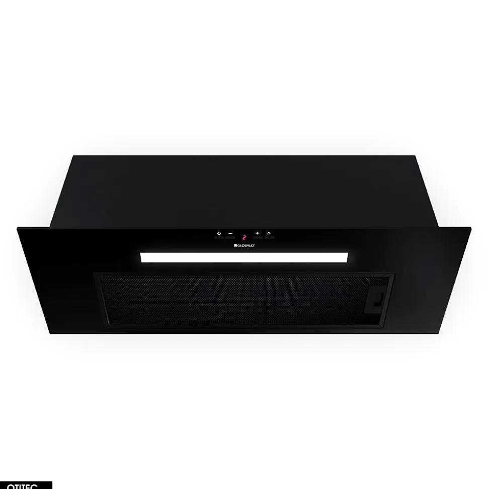 Hotte Casquette Aspirante Silencieuse - 80 cm - 565 m3/h - AGENDERO - Noir