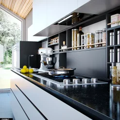 Hotte Casquette Aspirante Silencieuse - 60 cm - 525 m3/h - LOTEO - Noir