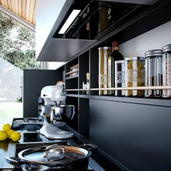 Hotte Casquette Aspirante Silencieuse - 60 cm - 525 m3/h - LOTEO - Noir