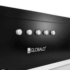 Hotte Casquette Aspirante Silencieuse - 60 cm - 320 m3/h - DELICO - Noir