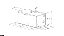 Hotte Casquette Aspirante Silencieuse - 60 cm - 320 m3/h - HADARIO - Inox
