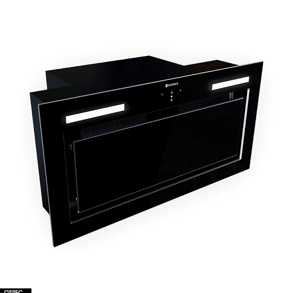 Hotte Casquette Aspirante Silencieuse - 60 cm - 545 m3/h - LUMOTION - Noir