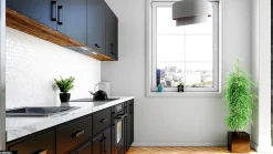 Hotte Casquette Aspirante Silencieuse - 80 cm - 330 m3/h - HADARIO - Inox