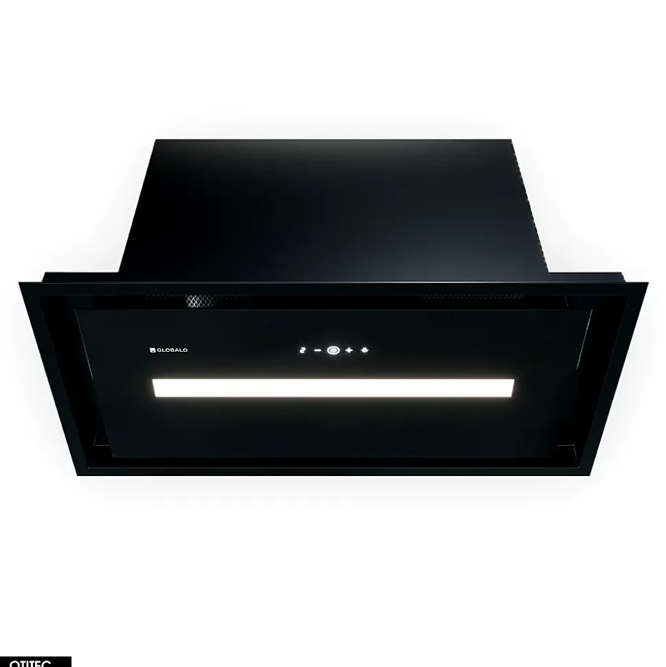 Hotte Casquette Aspirante Silencieuse - 60 cm - 720 m3/h - PINELIO - Noir