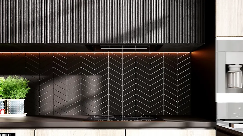 Hotte Casquette Aspirante Silencieuse - 60 cm - 720 m3/h - PINELIO - Noir