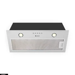 Hotte Casquette Aspirante Silencieuse - 60 cm - 320 m3/h - DELICO - Inox
