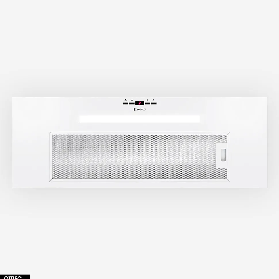 Hotte Casquette Aspirante Silencieuse - 80 cm - 565 m3/h - AGENDERO - Blanc