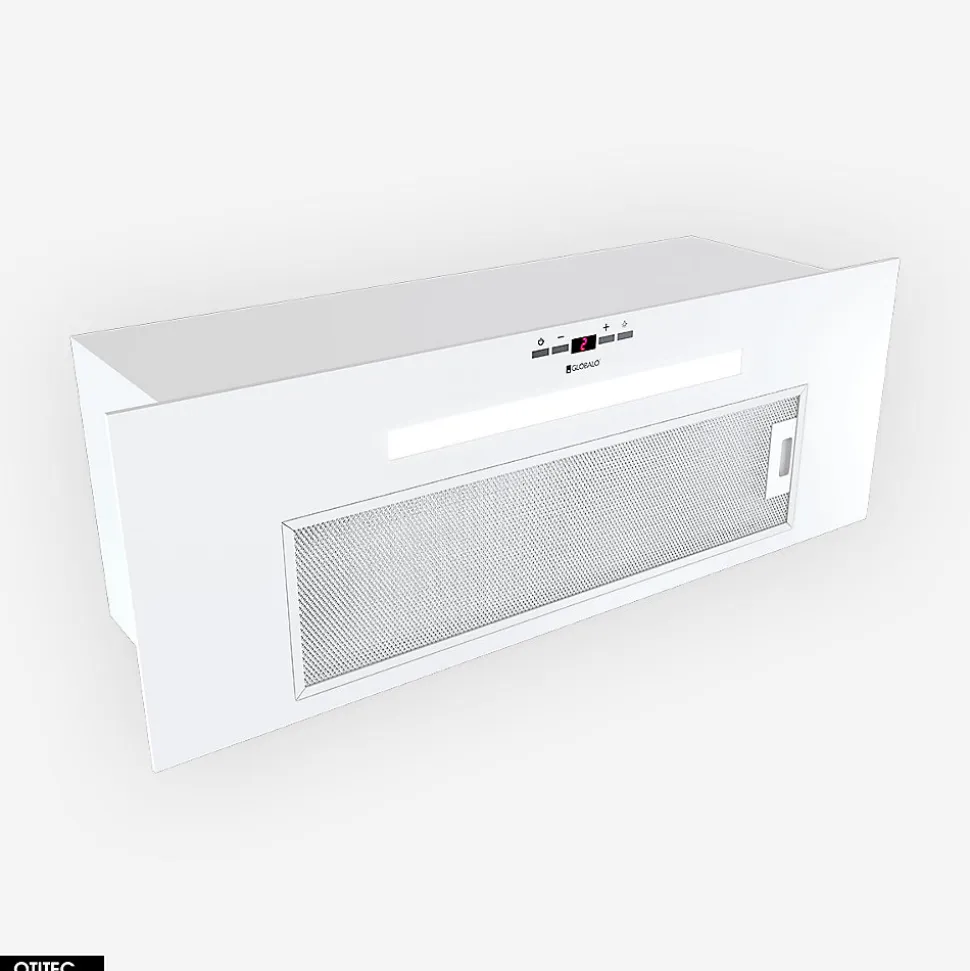 Hotte Casquette Aspirante Silencieuse - 80 cm - 565 m3/h - AGENDERO - Blanc