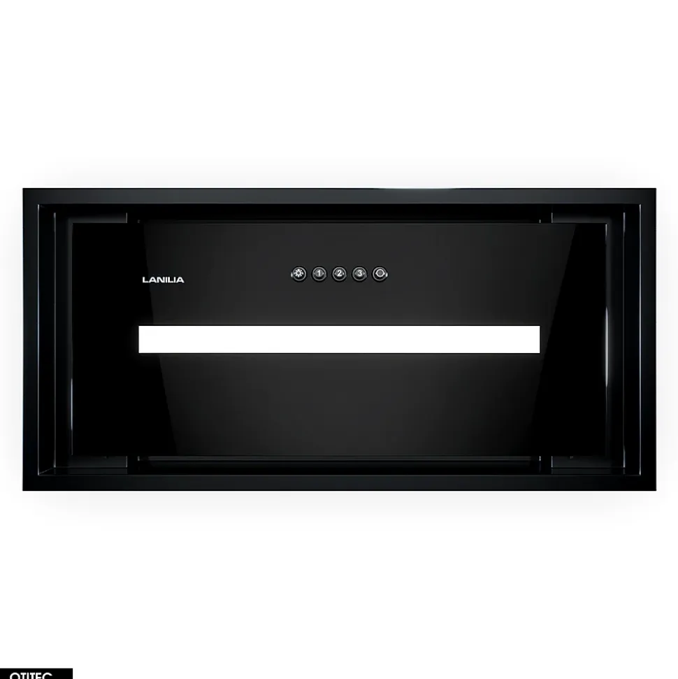 Hotte Casquette Aspirante Silencieuse - 60 cm - 580 m3/h - SELETIO - Noir