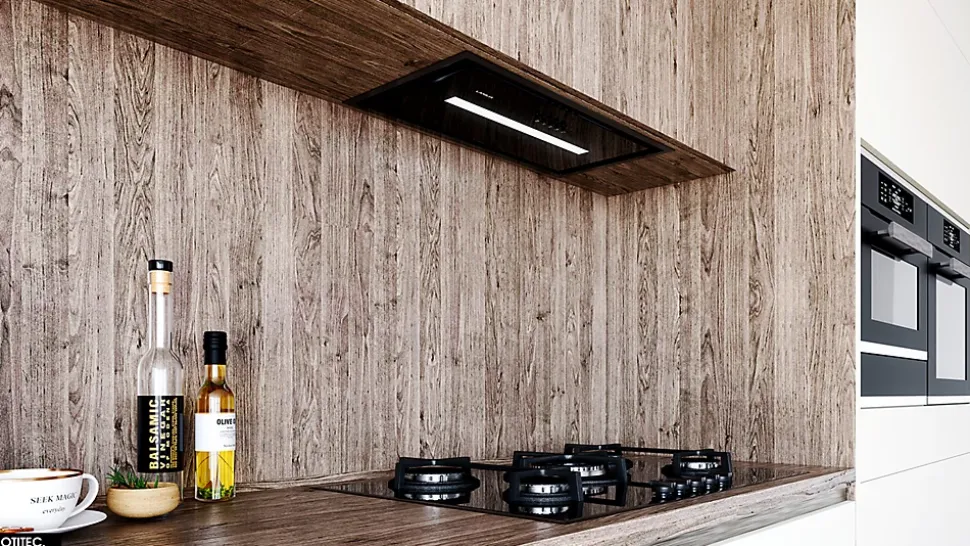 Hotte Casquette Aspirante Silencieuse - 60 cm - 580 m3/h - SELETIO - Noir