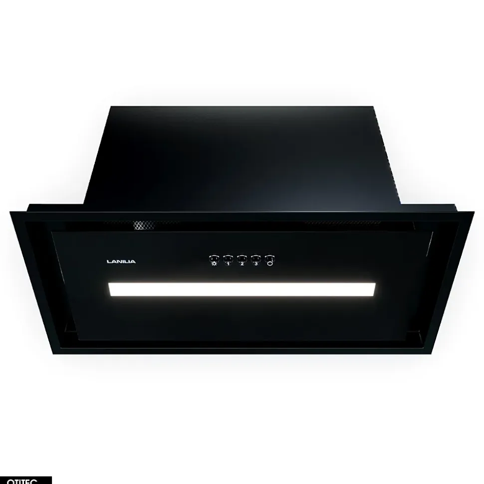 Hotte Casquette Aspirante Silencieuse - 60 cm - 580 m3/h - SELETIO - Noir