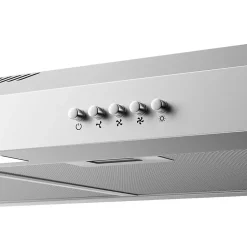 Hotte casquette 60cm 220m3/h 3 vitesses hotte encastrable évacuation ou recyclage inox Ciarra CD6903DS