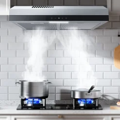 Hotte casquette inox GoodHome GH60VUK, 60 cm