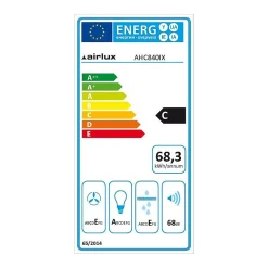 Hotte classique 80cm 350m3/h inox Airlux AHC840IX