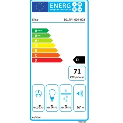 Hotte cuisine Elica encastrable ERA C blanc 80 cm
