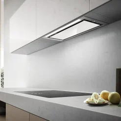 Hotte cuisine Elica encastrable HIDDEN 2.0 verre blanc 80 cm