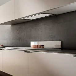 Hotte cuisine Elica encastrable HIDDEN 2.0 verre blanc 80 cm