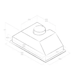 Hotte cuisine Elica encastrable ERA C inox 60 cm
