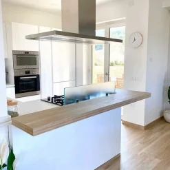 Hotte cuisine Elica îlot THIN ISLAND inox 120cm