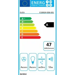 Hotte cuisine Elica îlot THIN ISLAND inox 120cm