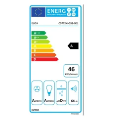Hotte cuisine Elica murale SHIRE noir 90 cm