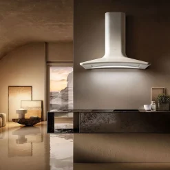 Hotte cuisine Elica murale SWEET blanc - version extraction