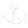 Hotte cuisine Elica murale THIN inox 90 cm