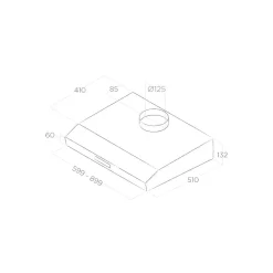 Hotte cuisine Elica recyclage KREA noir 90 cm