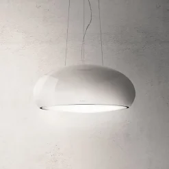 Hotte cuisine Elica suspendue SEASHELL blanc brillant 80 cm