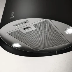 Hotte cuisine Elica suspendue inox noir JUNO 50 cm - Nouvelle version