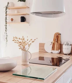 Hotte cuisine Elica suspendue inox blanc JUNO 50 cm - Nouvelle version