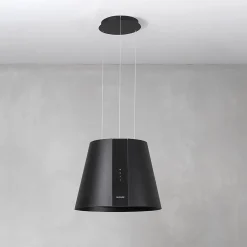 Hotte cuisine en îlot Silverline PURE PLUS noir mat 50 cm