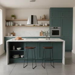 Hotte cuisine en îlot Silverline PURE PLUS argenté 50 cm