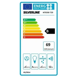 Hotte cuisine en îlot Silverline PURE PLUS argenté 50 cm