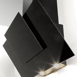 Hotte cuisine murale Silverline OLI noire 60 cm