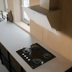 Hotte cuisine murale Silverline FARO blanc 60 cm