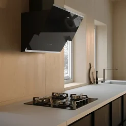 Hotte cuisine murale Silverline FARO noire 90 cm