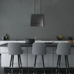 Hotte cuisine Silverline suspendue BRAGA noir 40 cm