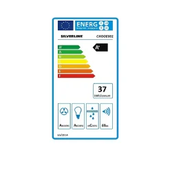 Hotte cuisine Silverline murale OPALE inox 90 cm